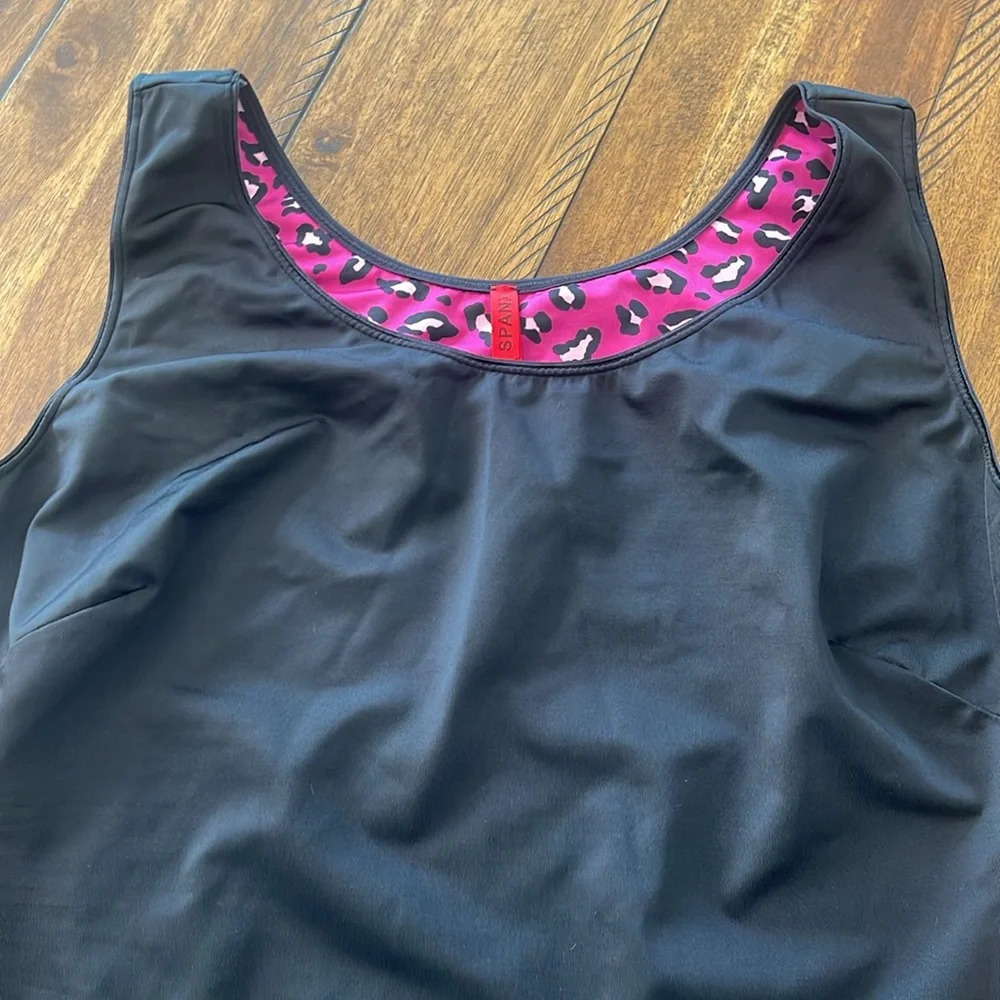 Spanx Slimplicity camisole tank top black & BALI body shaper nude Shapewear XL - Picture 2 of 12